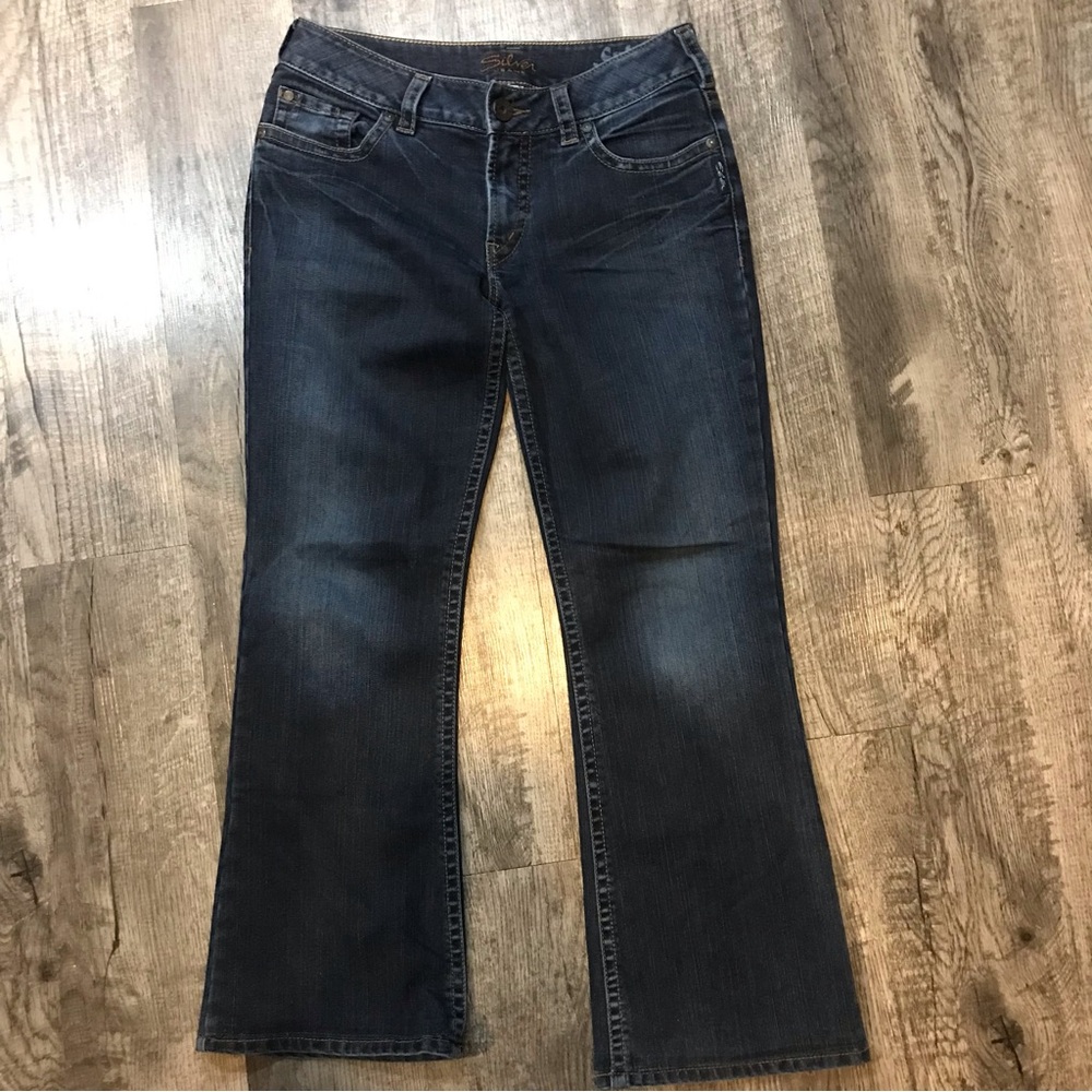 Silver Jeans Suki Women’s 29/32 Blue Western Glove Works